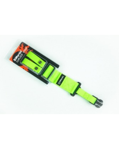 DiMarzio ClipLock Kitarahihna pikalukolla, vihreä