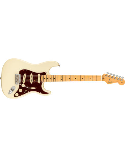 Fender® American Pro II Stratocaster SSS, Maple, Olympic White + Deluxe Case