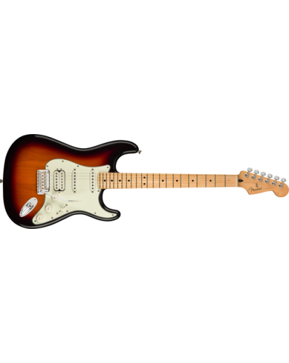 Fender® Player HSS Stratocaster®, Maple Fingerboard, 3-Tone Sunburst, No Bag
