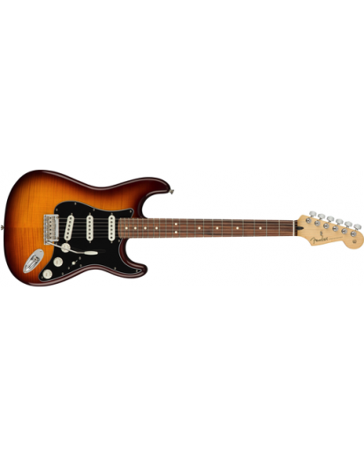 Fender® Player Stratocaster® Plus Top, Pao Ferro Fingerboard, Tobacco Burst, No Bag
