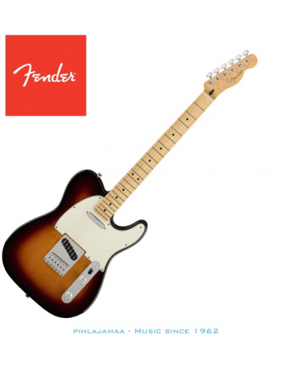 Fender® Player Telecaster®, Maple Neck, 3-Tone Sunburst, No Bag
