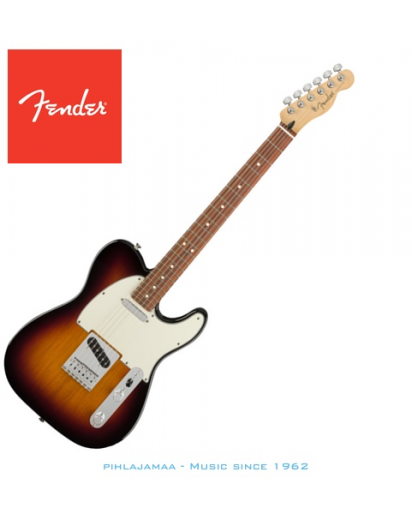 Fender® Player Telecaster®, Pao Ferro Fingerboard, 3-Tone Sunburst, No Bag
