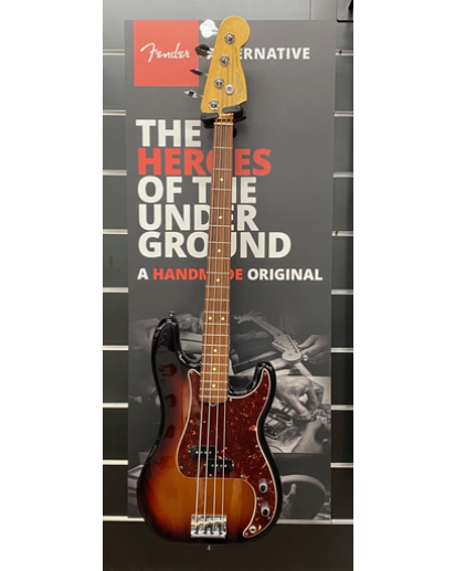 Fender® American Standard Precision Bass®, Rosewood Fingerboard, Alder body,  3-color sunburst