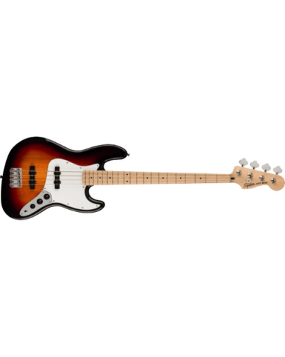 Squier Affinity Jazz Bass®, Maple Fingerboard, White Pickguard, 3-Color Sunburst