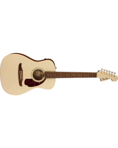 Fender® Malibu Player, Olympic White, Walnut Fingerboard