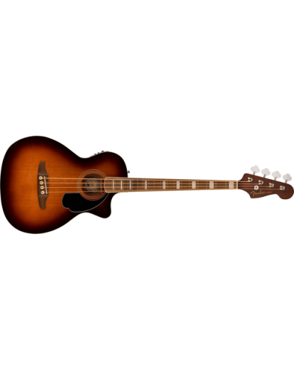 Fender® Kingman Bass, Akustinen Basso, Shaded Edge Burst, Sis GigBag
