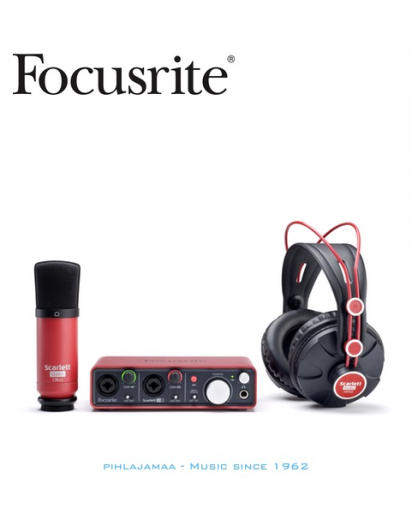 Focusrite Scarlett Studio 2i2 USB äänikortti + Kuulokkeet + Mikrofoni