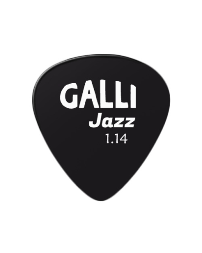 Galli Black Jazz Celluloid plektra 1,14 mm