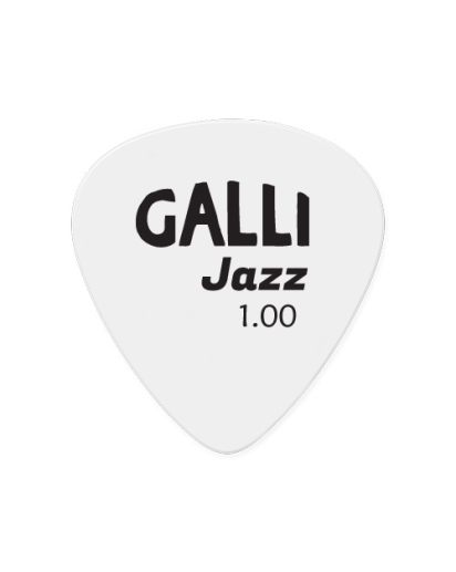 Galli Jazz White Celluloid plektra  1,00 mm