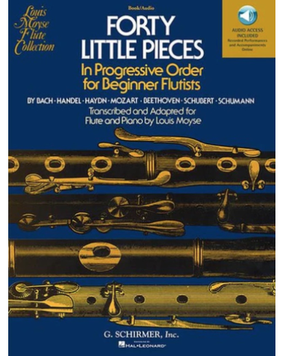 Moyse 40 Little Pieces, Flute & Piano + Audio Access