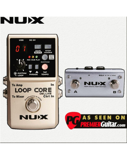 NUX Loop Core Deluxe Bundle, sis. 2ch switch