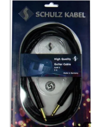 Schulz SLNP1 kaapeli, 6,3mm Neutrik Plug - 6,3 Neutrik Plug, Hopeapinnoitettu kuparisäieydin, 1m