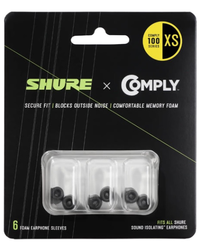 Shure Korvanappikuulokkeiden sovittimet ExtraSmall, 6kpl