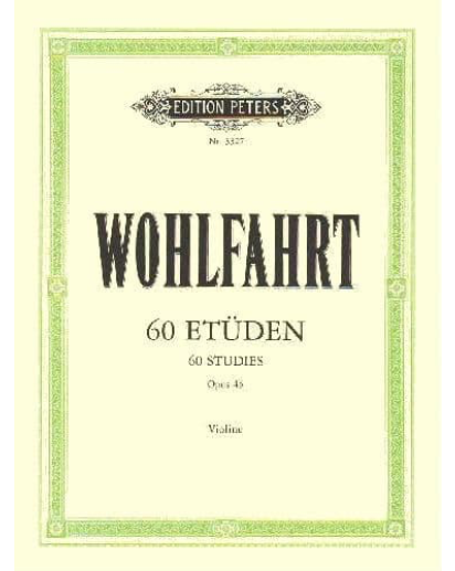 Wohlfart, 60 Studies for violin