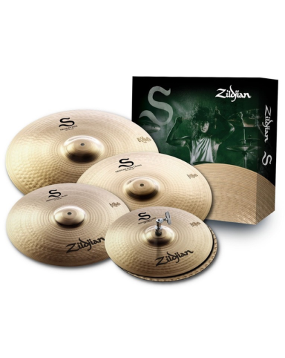 Zildjian S390 symbaalisarja, 14” Hihat, 16”, 18” med thin crash ja 20” medium ride