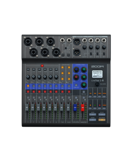 Zoom L-8 Live Trak, mikseri ja tallennin, podcaster