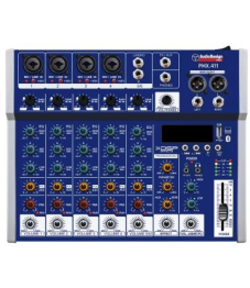 Audiodesign Pro PMX411 mikseri 4 mic + 1 st + efektit