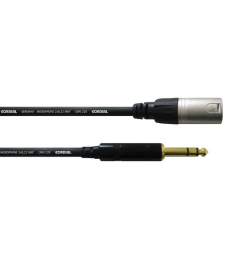 Cordial Laitekaapeli, XLR uros -> 6,3mm ST, 0,3m