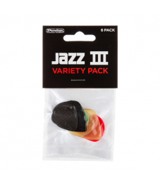 Jim Dunlop Plektrapussi 6kpl,  Variety Pack Jazz III 