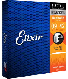 Elixir Nanoweb Electric 009-046 Custom Light