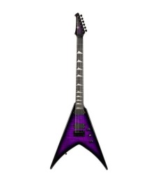 Spira Guitars V-500 Trans Purple Burst Ebony