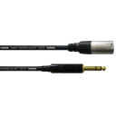 Cordial Laitekaapeli, XLR uros -> 6,3mm ST, 0,3m