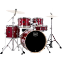 Mapex VE5044 FTVM 20X16 bassorumpu, 10X7 ja 12X8 etutomit, 14X12 lattiatomi ja 14X5,5 virveli. Crimson Red Sparkle 